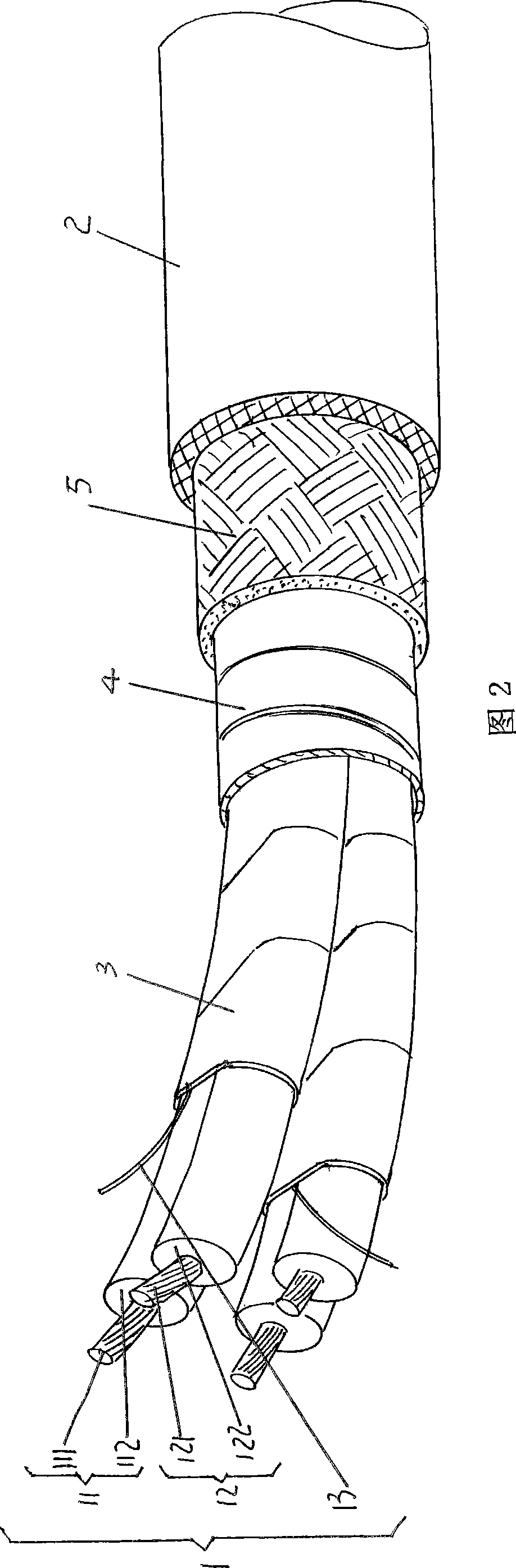 High speed parallel symmetrical data cable