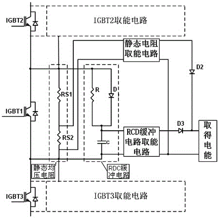 An energy-taking circuit for dynamic voltage equalization control of series igbts