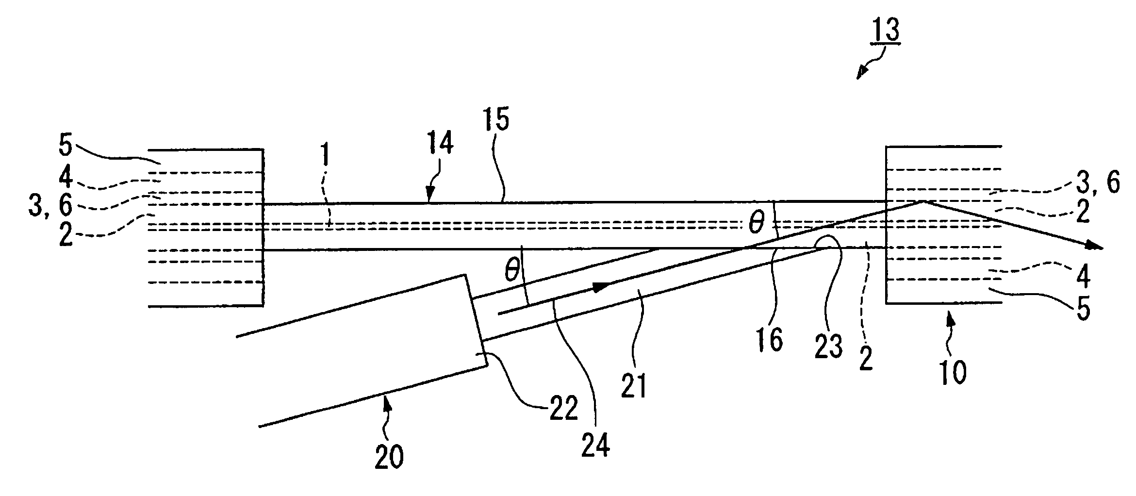 Method for exciting light for optical amplification medium fiber, structure for emitting excited light into optical amplification medium fiber optical fiber amplifier, and optical fiber laser