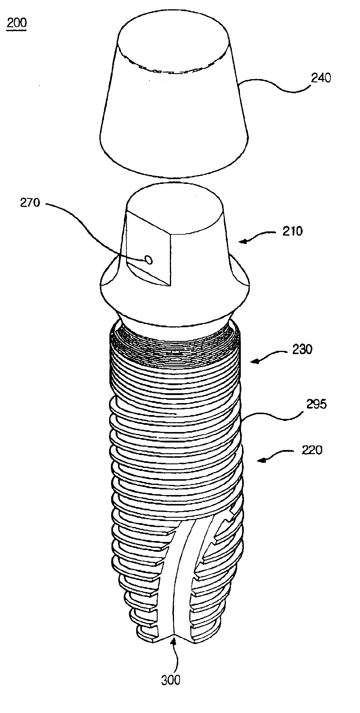 Dental implant and head for a compaction drill