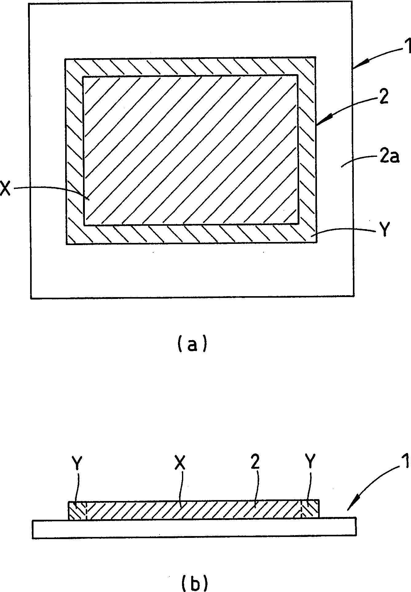 Resin relief plate for forming film