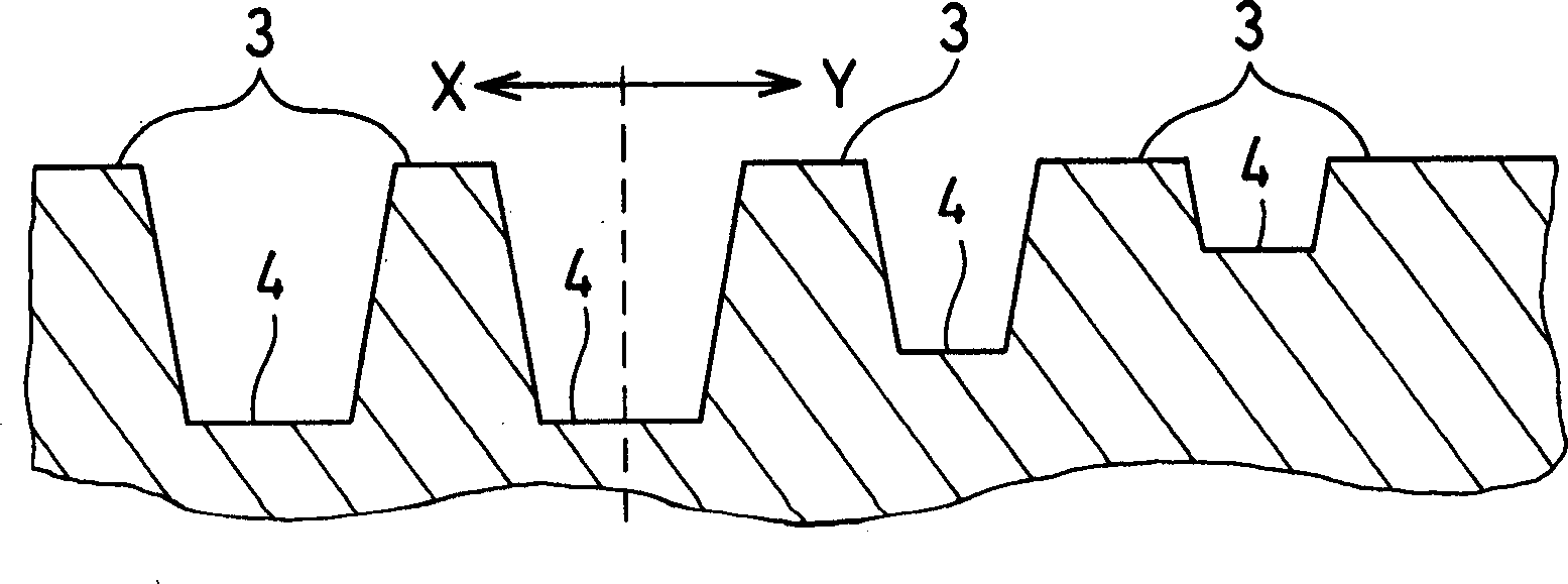 Resin relief plate for forming film