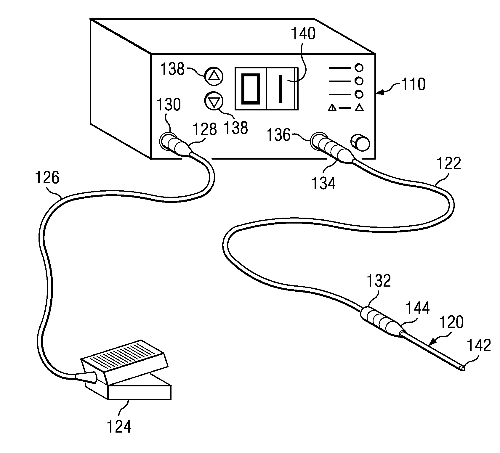 Electrosurgical apparatus with low work function electrode