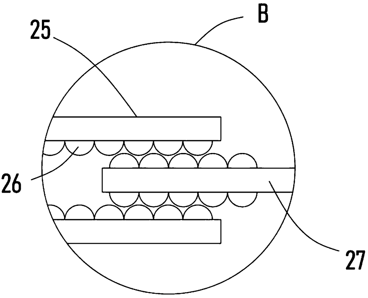 Garlic clove splitting device with screening function