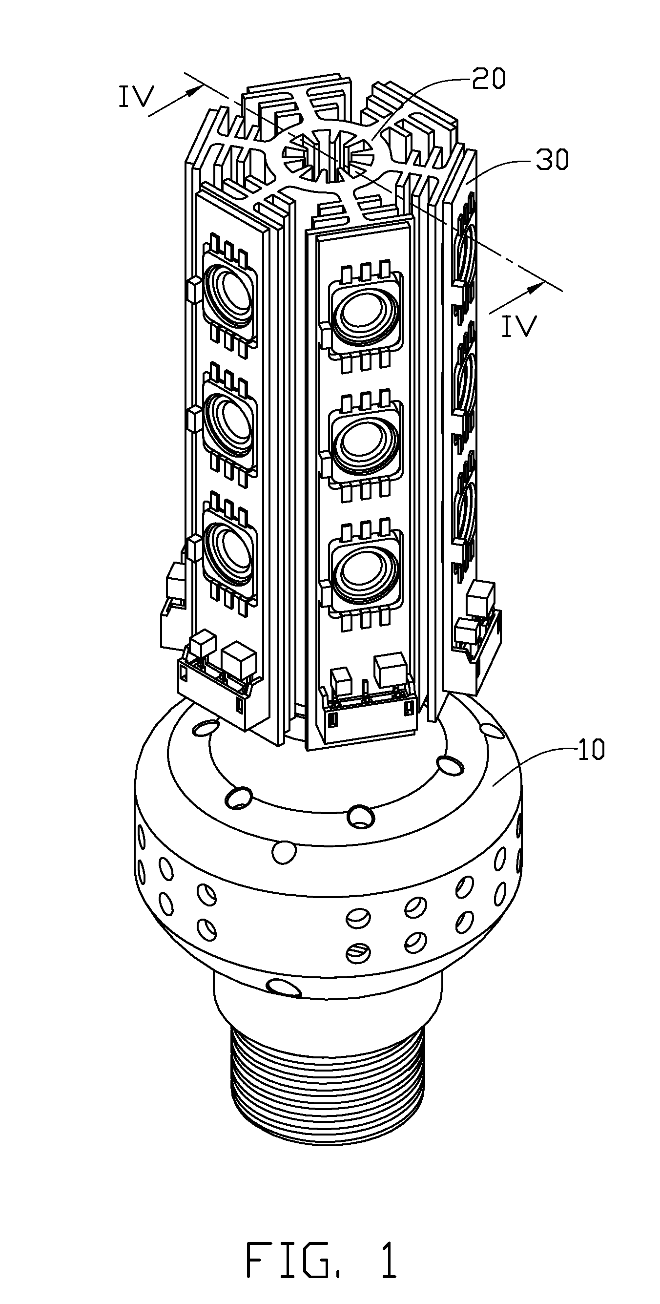 LED lamp having heat dissipation structure