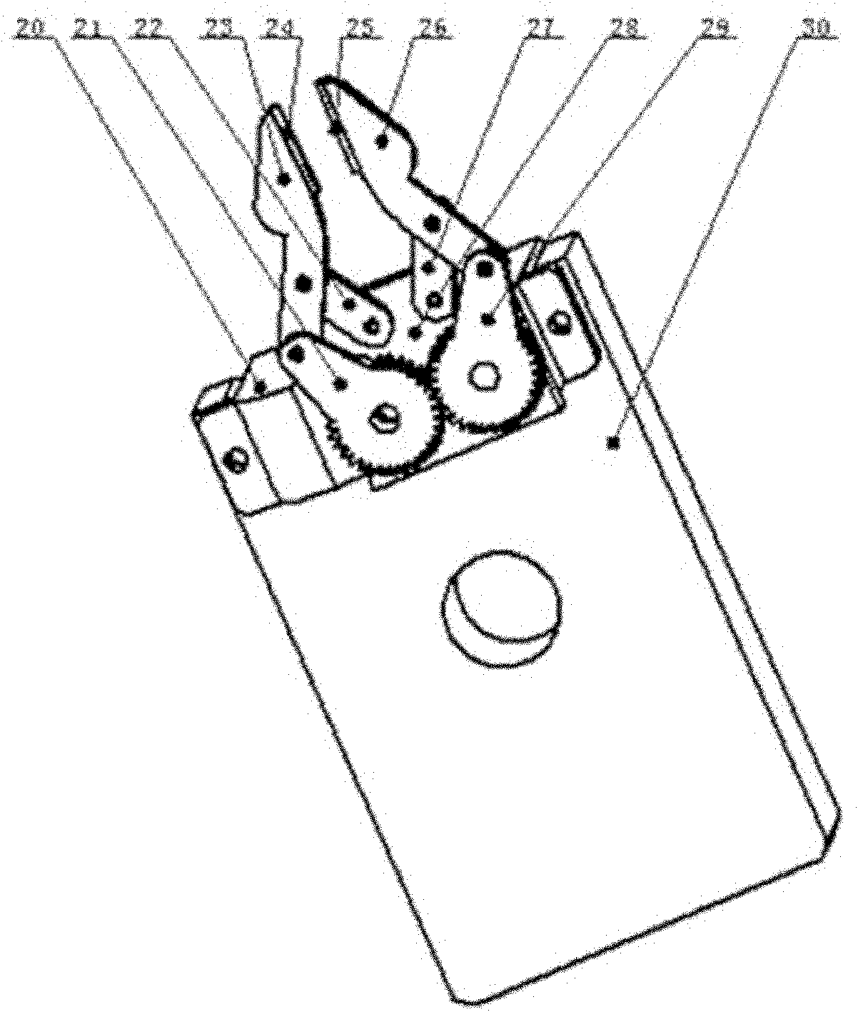 Pushing mechanism for minimally invasive surgical robot