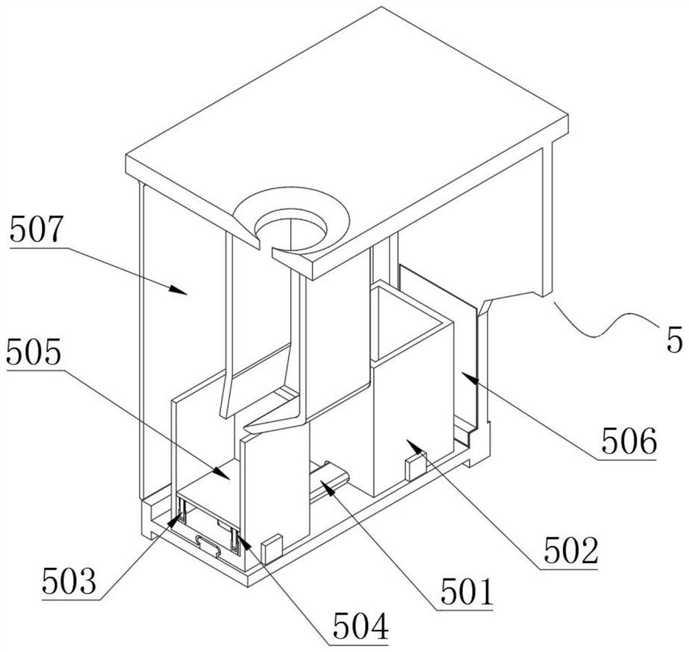 A linkage type three-step self-detection punching device