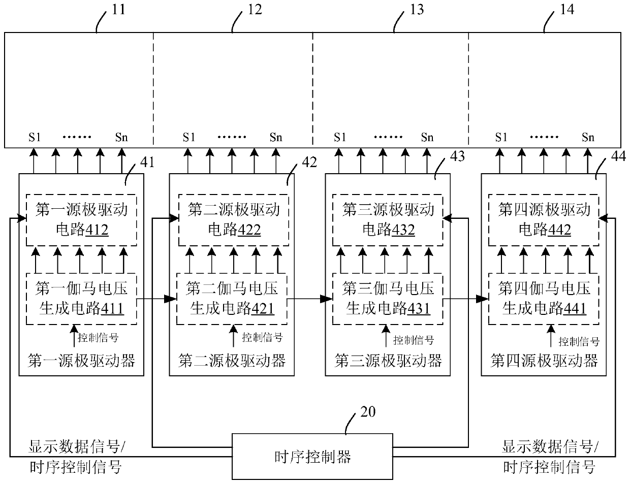 Driving circuit and display device for display panel