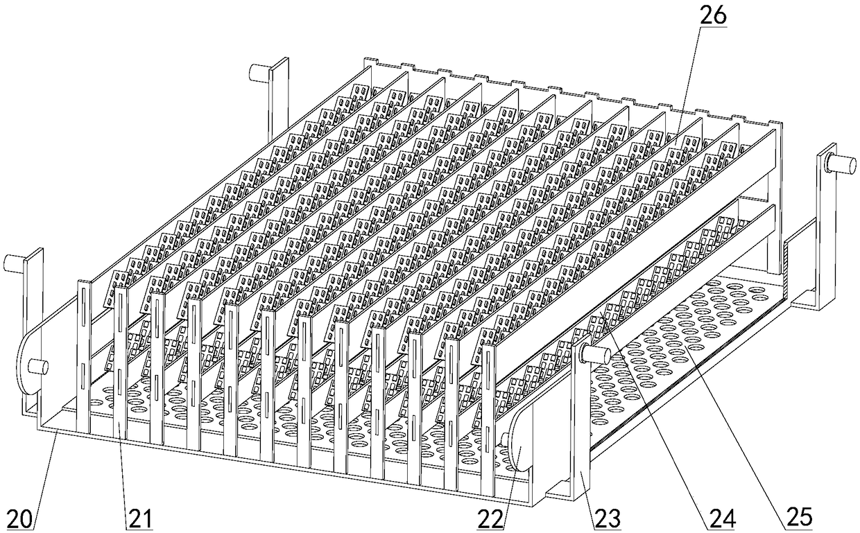 Synchronous different-amplitude embedment kneading type grain repeated husking and impurity removal vibrating screen