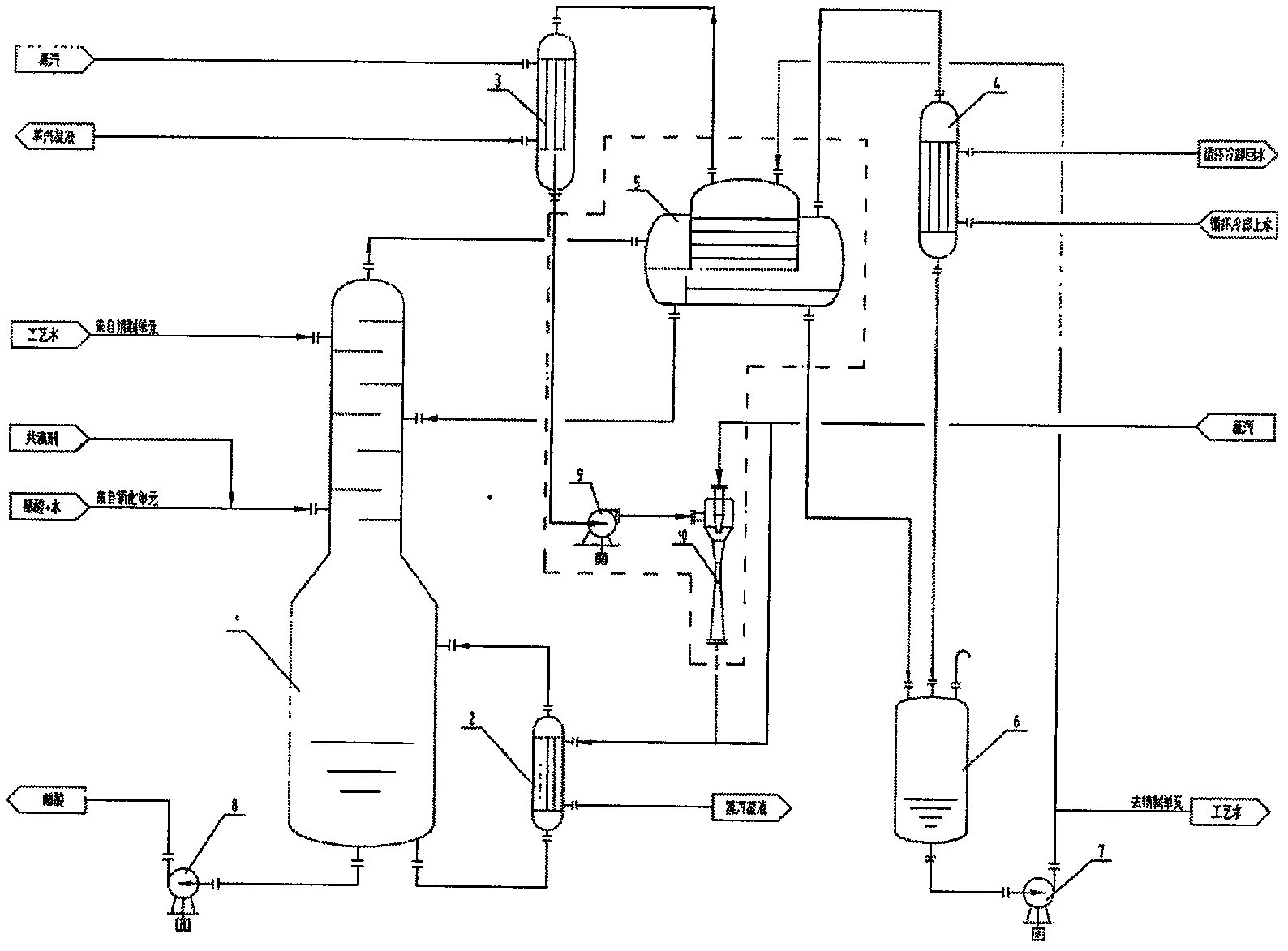 Acetic acid+water azeotropic-rectification energy-saving consumption-reduction method by adding heat pump