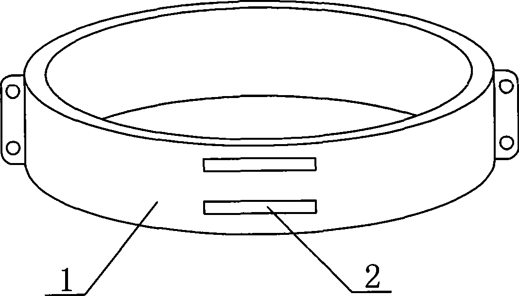 Interior partial discharge detection device for gas insulation composite apparatus