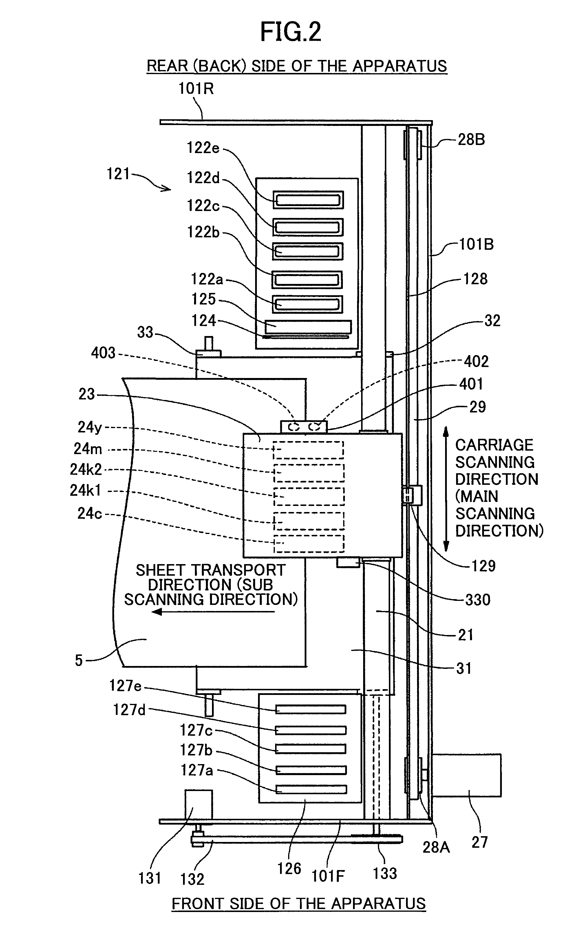 Image forming apparatus and impact position displacement correction method