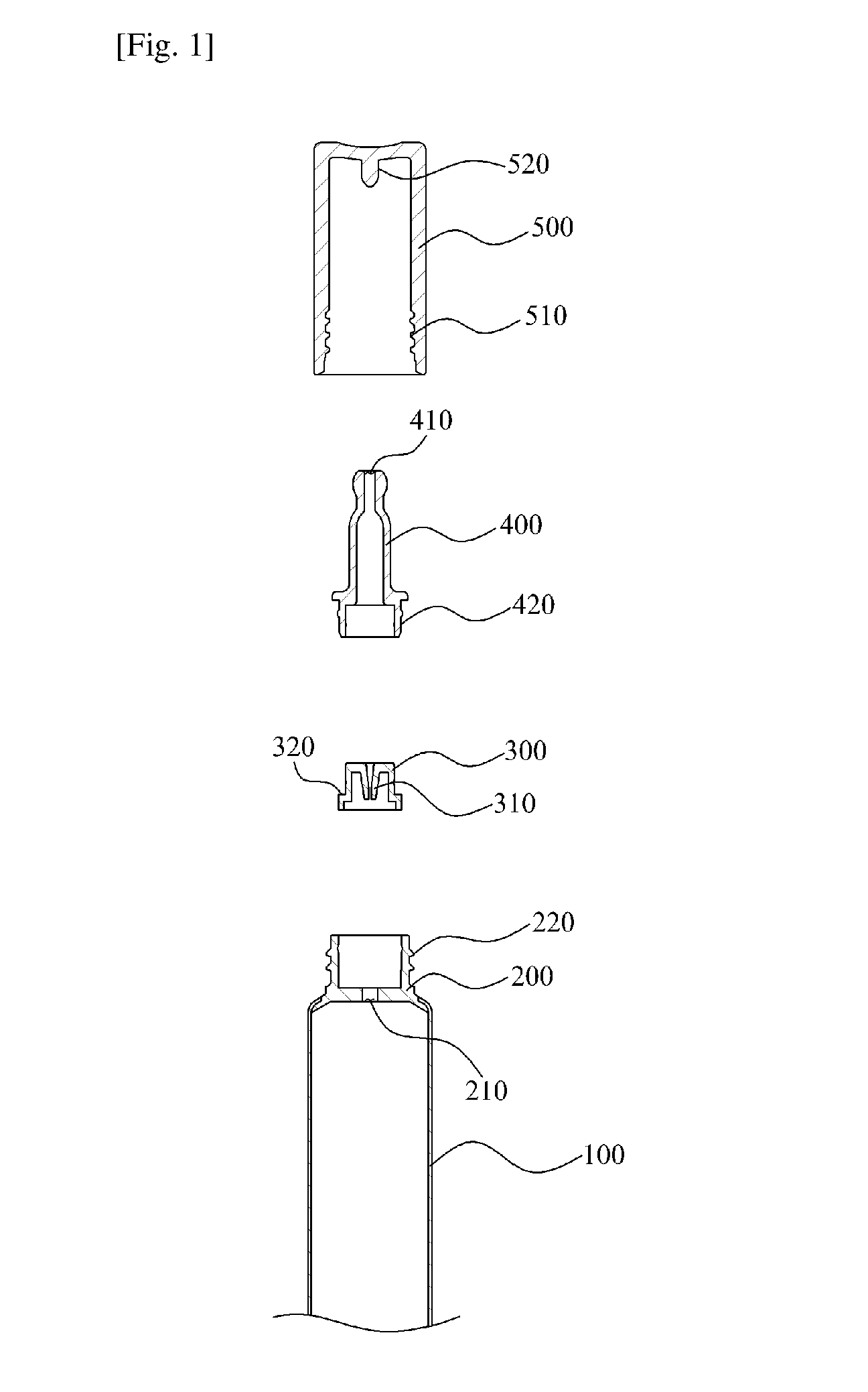 Tube-Type Cosmetics Container for Discharging Liquid Contents in Form of Droplet