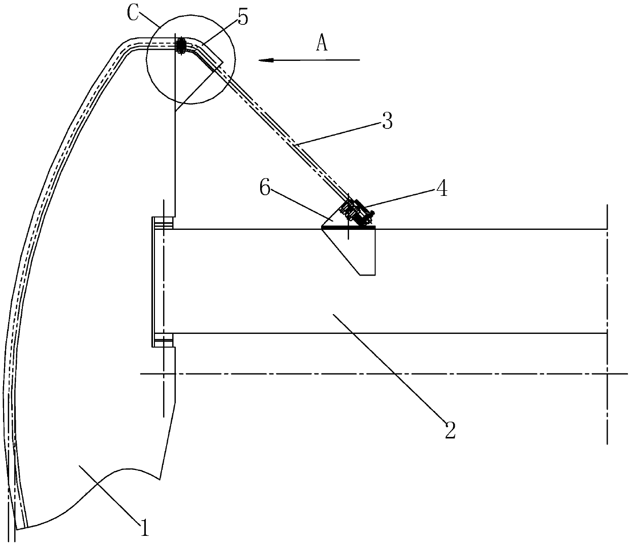 A suspension rope fixing structure of beam pumping unit