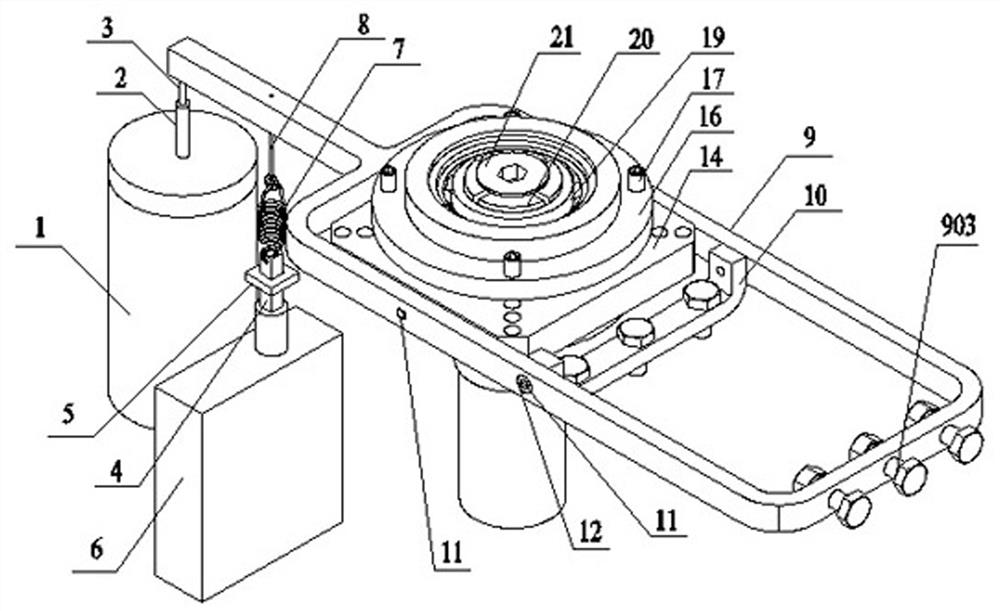 Axial loading device for bearing test