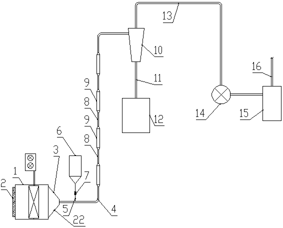 Flour bran heat pump drying device