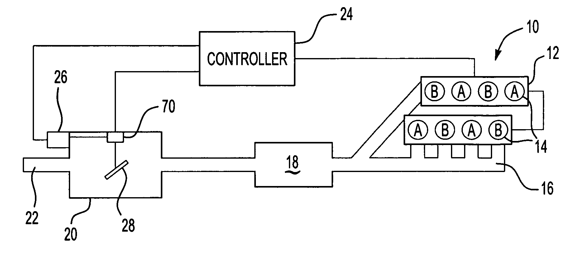 Electrically controlled in-muffler exhaust valve for use during cylinder deactivation