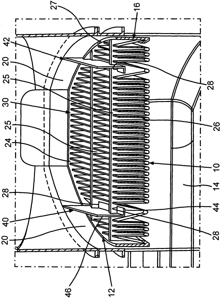 Air filter for ventilation device of motor vehicle