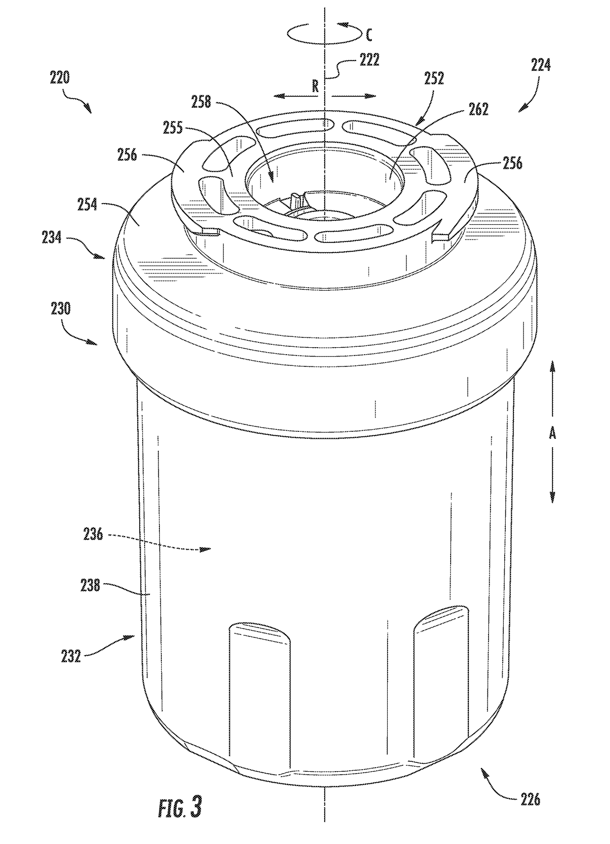 Mixed matrix membrane filtration device for an appliance