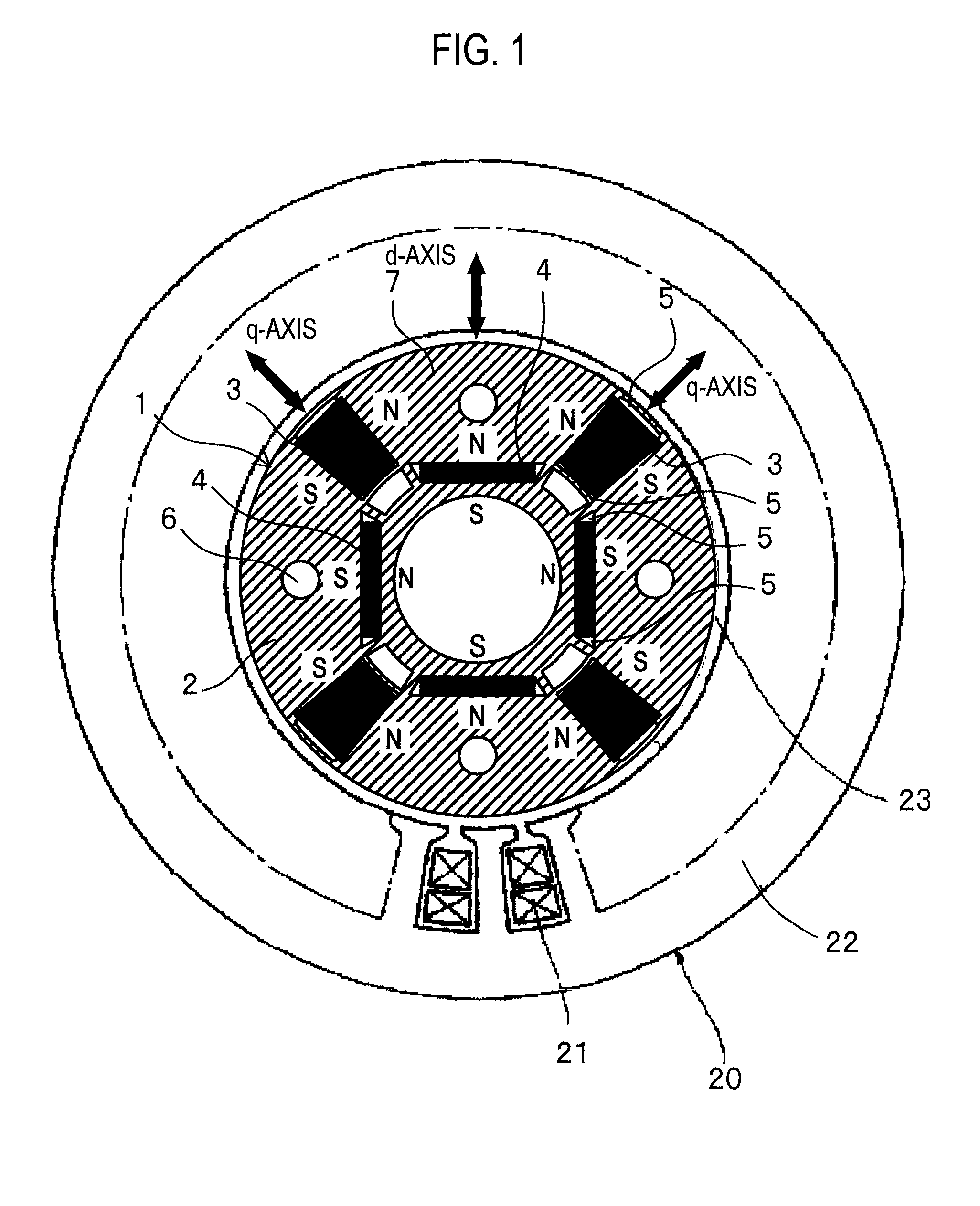 Permanent magnet rotating electrical machine and permanent magnet motor drive system