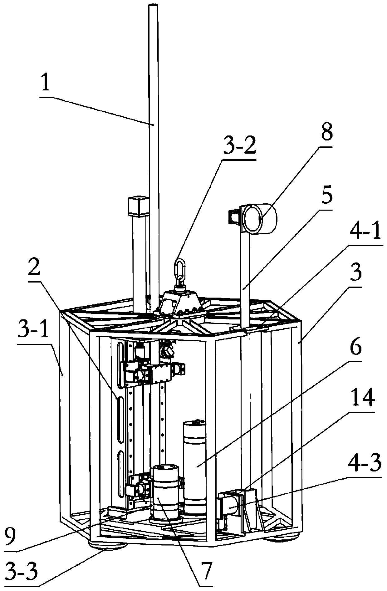 In-situ measurement system and method for low-frequency acoustic characteristics in seabed sediments