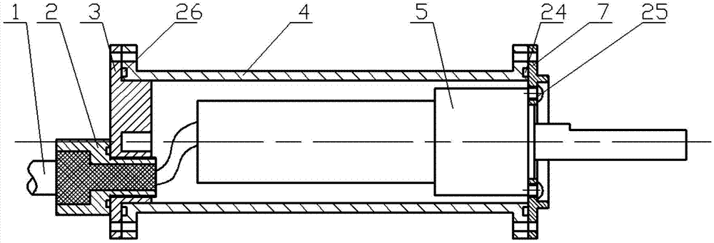 Small-size underwater magnetic coupling propeller device