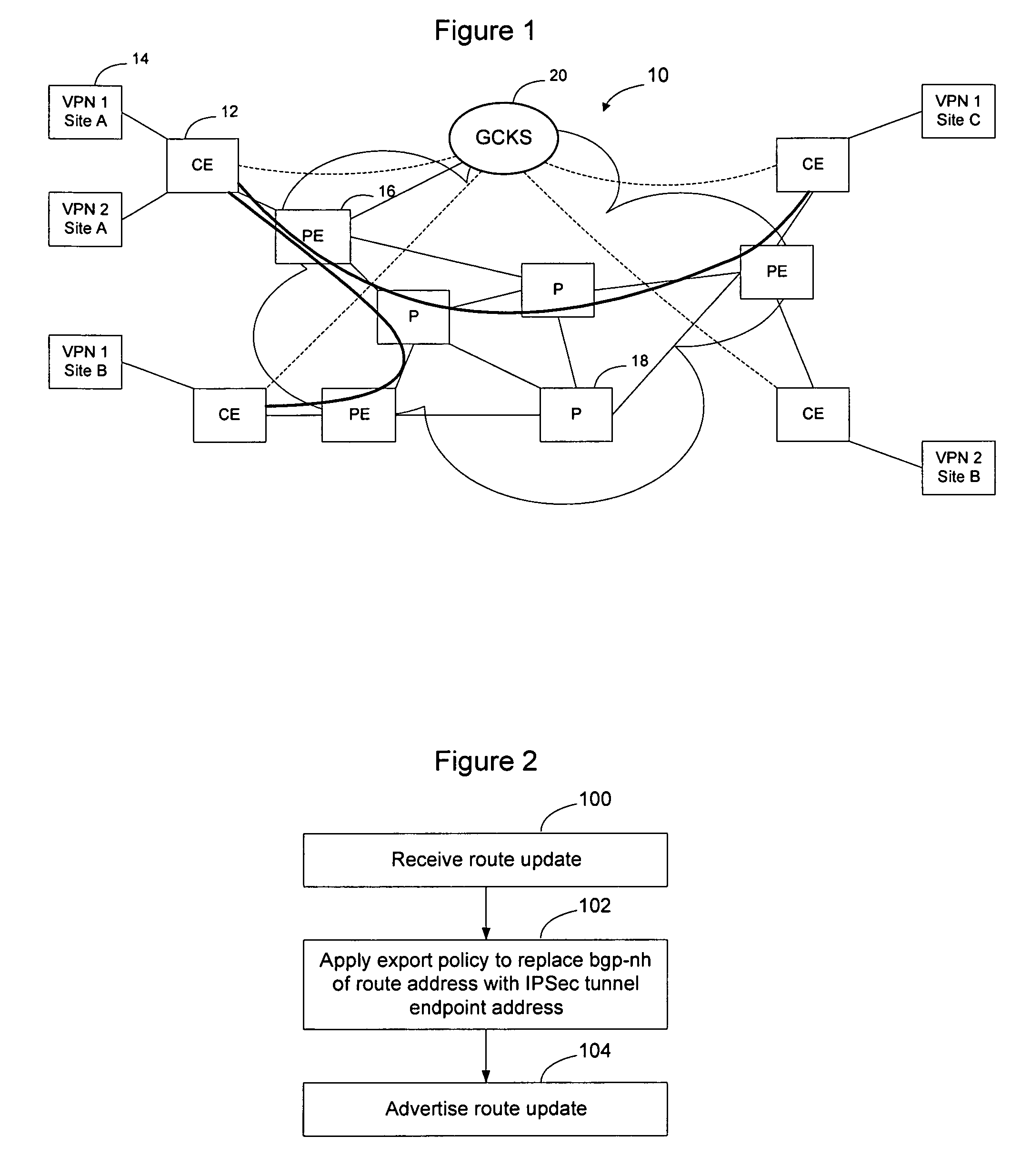 Method and apparatus for learning endpoint addresses of IPSec VPN tunnels