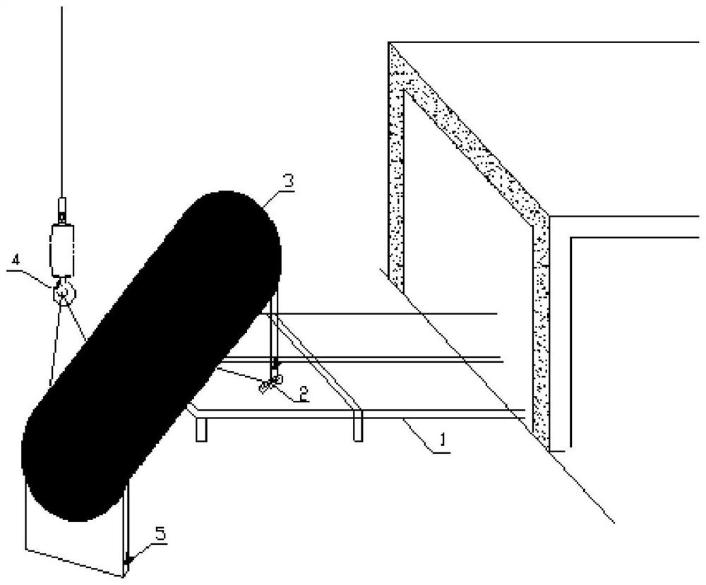 Method for quickly installing accessory equipment of large unit in limited space