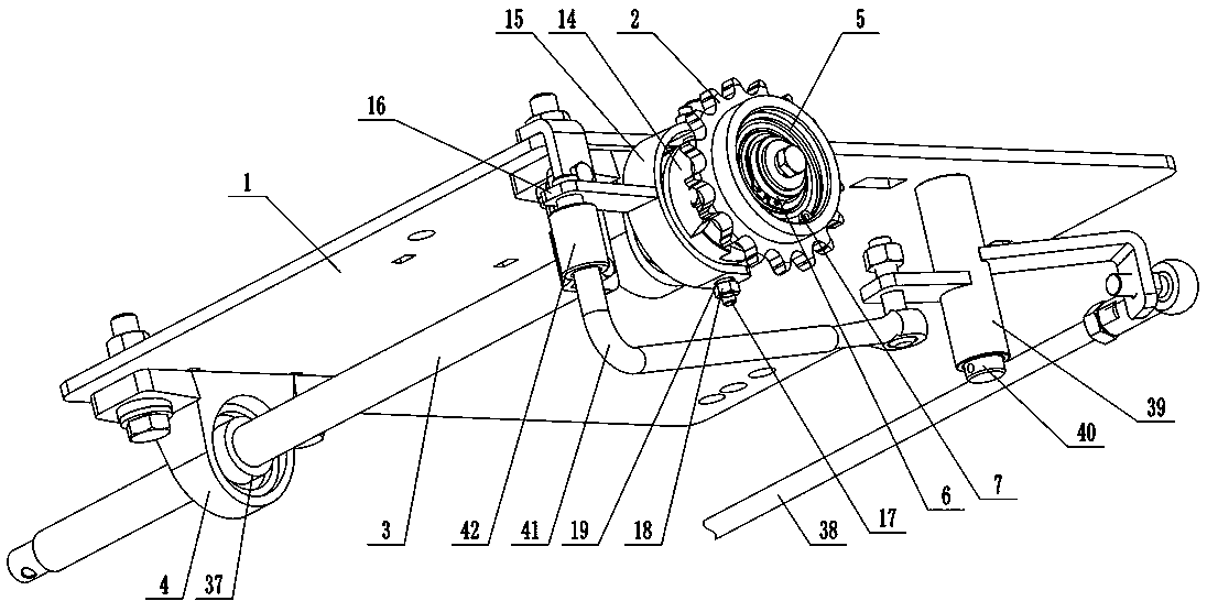 Anti-movement engaging and disengaging mechanism of seed-sowing machine