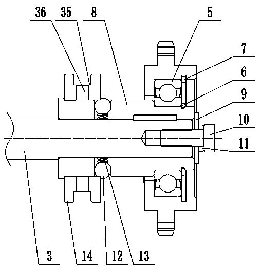 Anti-movement engaging and disengaging mechanism of seed-sowing machine