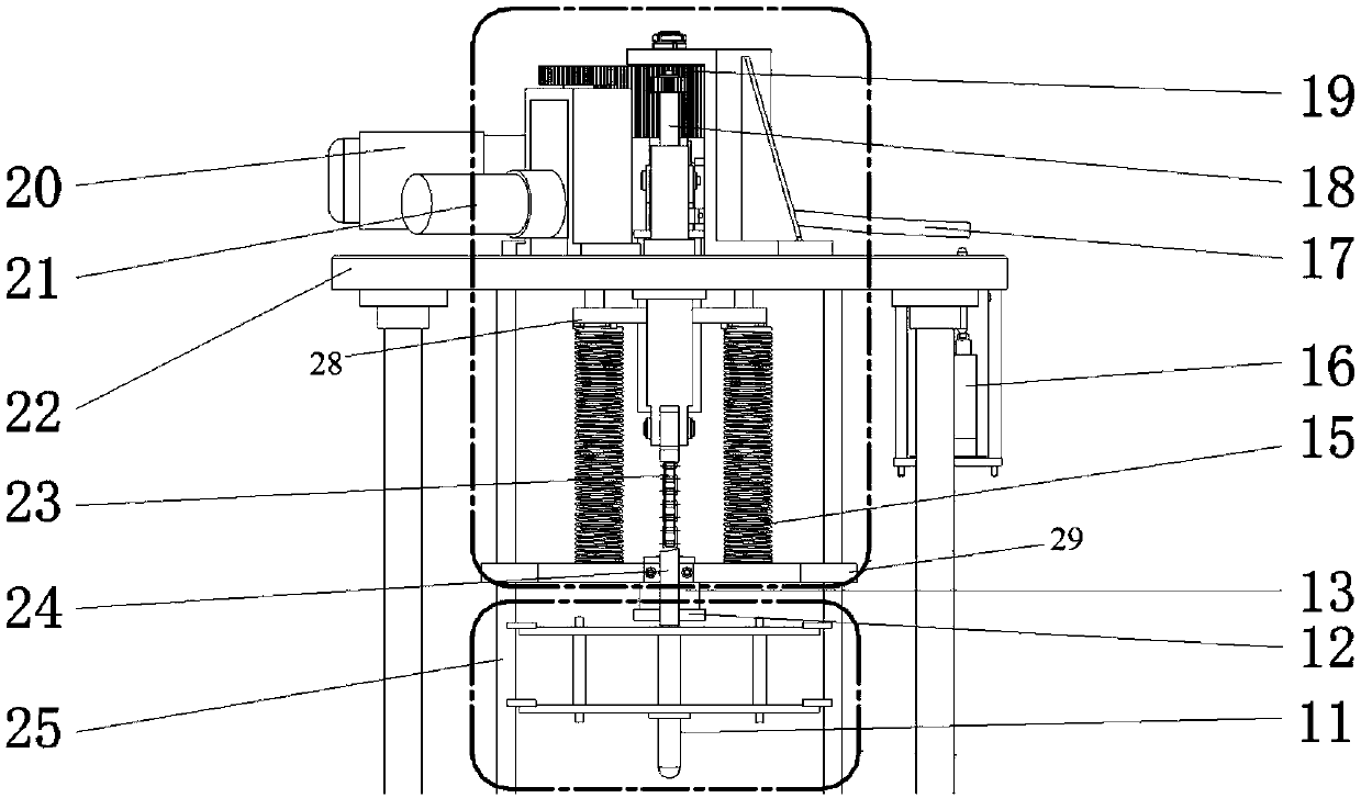 Energy storage automobile instrument collision test apparatus