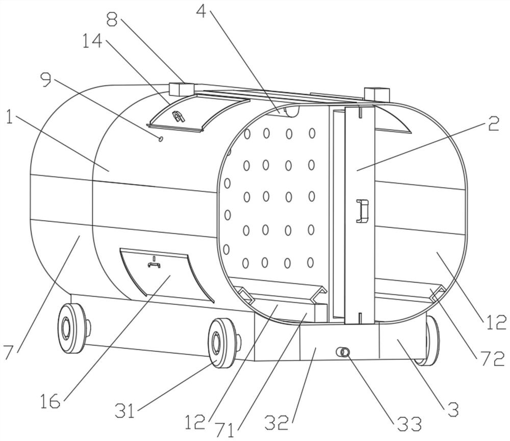 Detachable compression dustbin