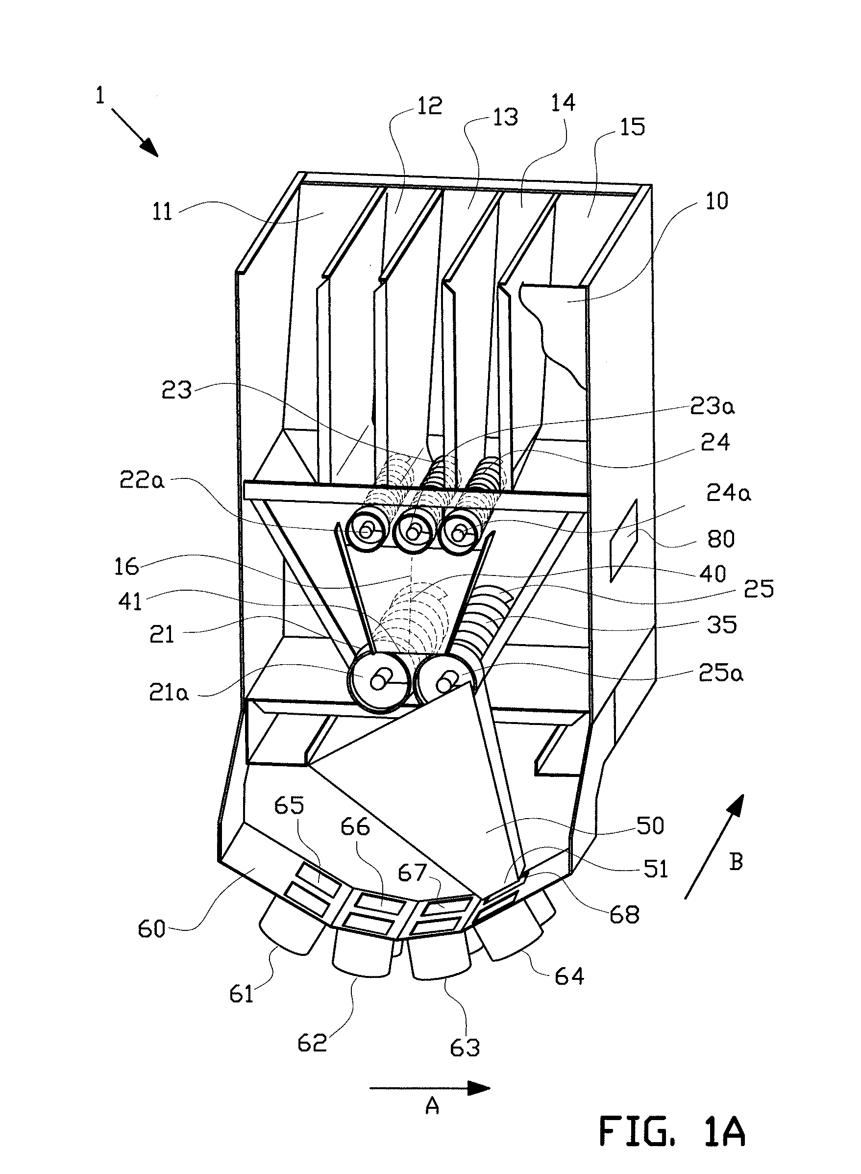 Mixing and dosing device for cattle feed