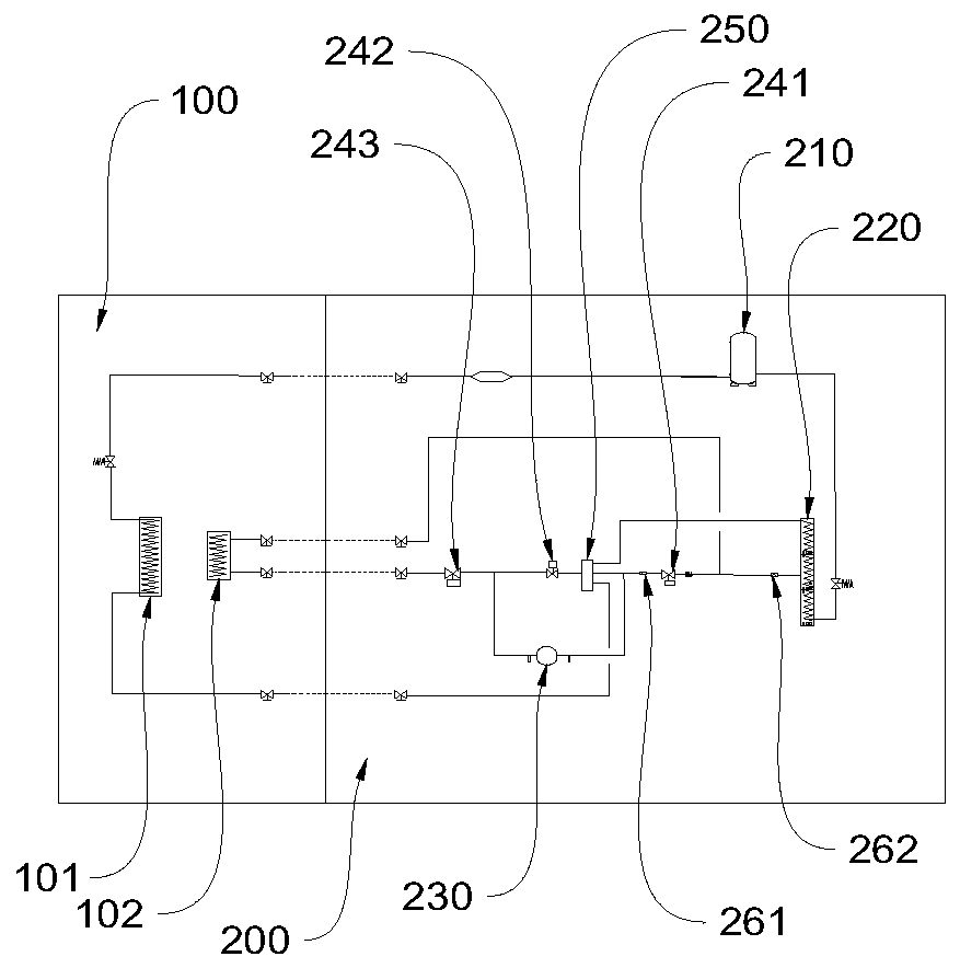 Four-tuyere fresh air heat pump dehumidifier device