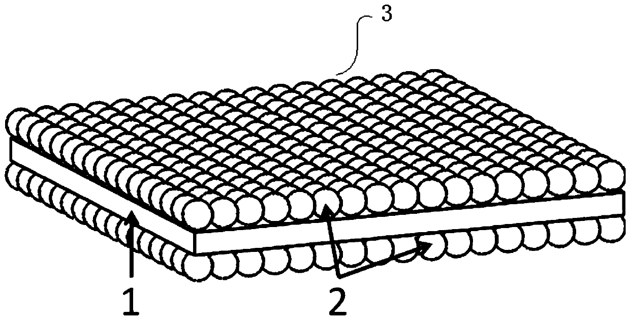 Composite diaphragm with high conductivity material layer and preparation method thereof