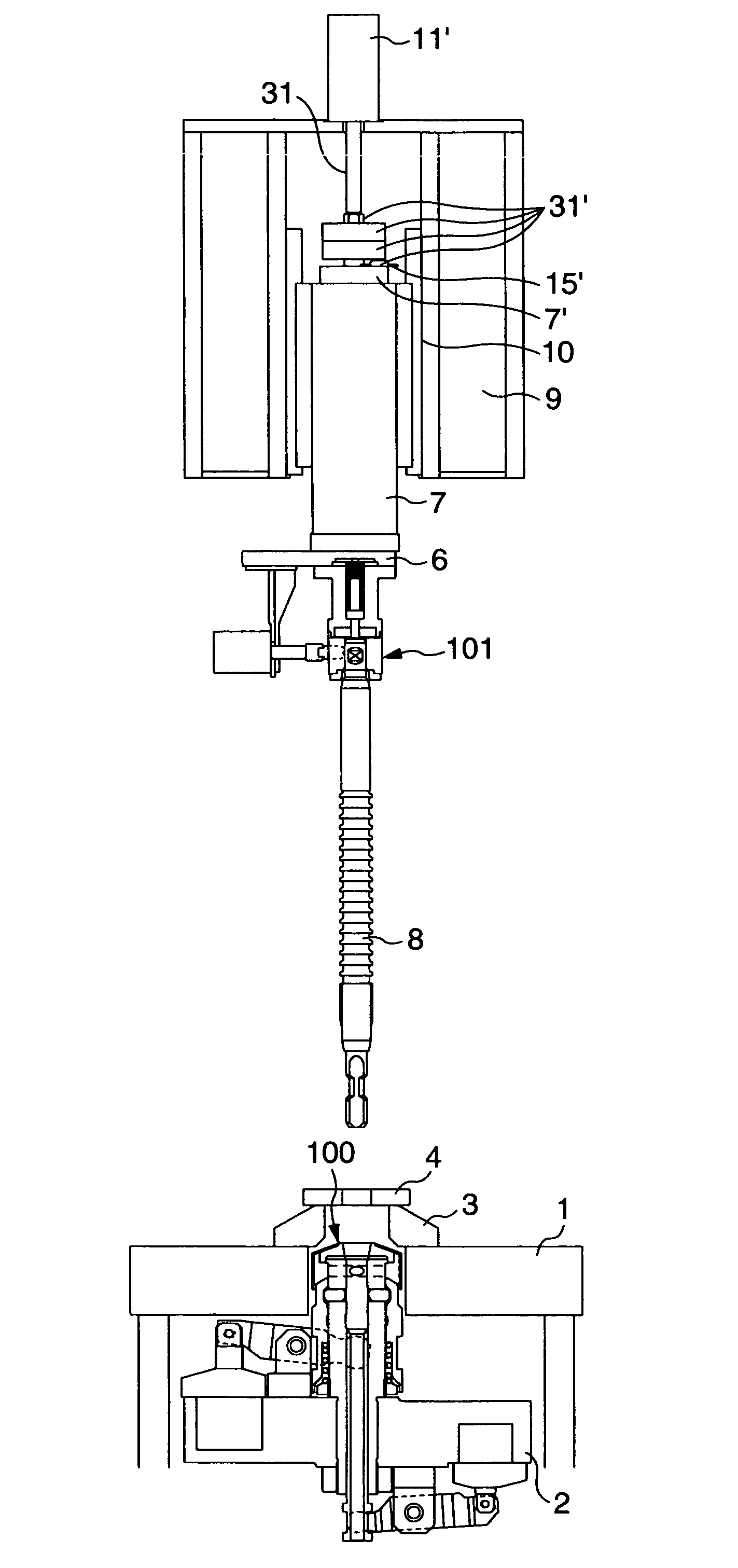 Internal broaching machine and internal broach