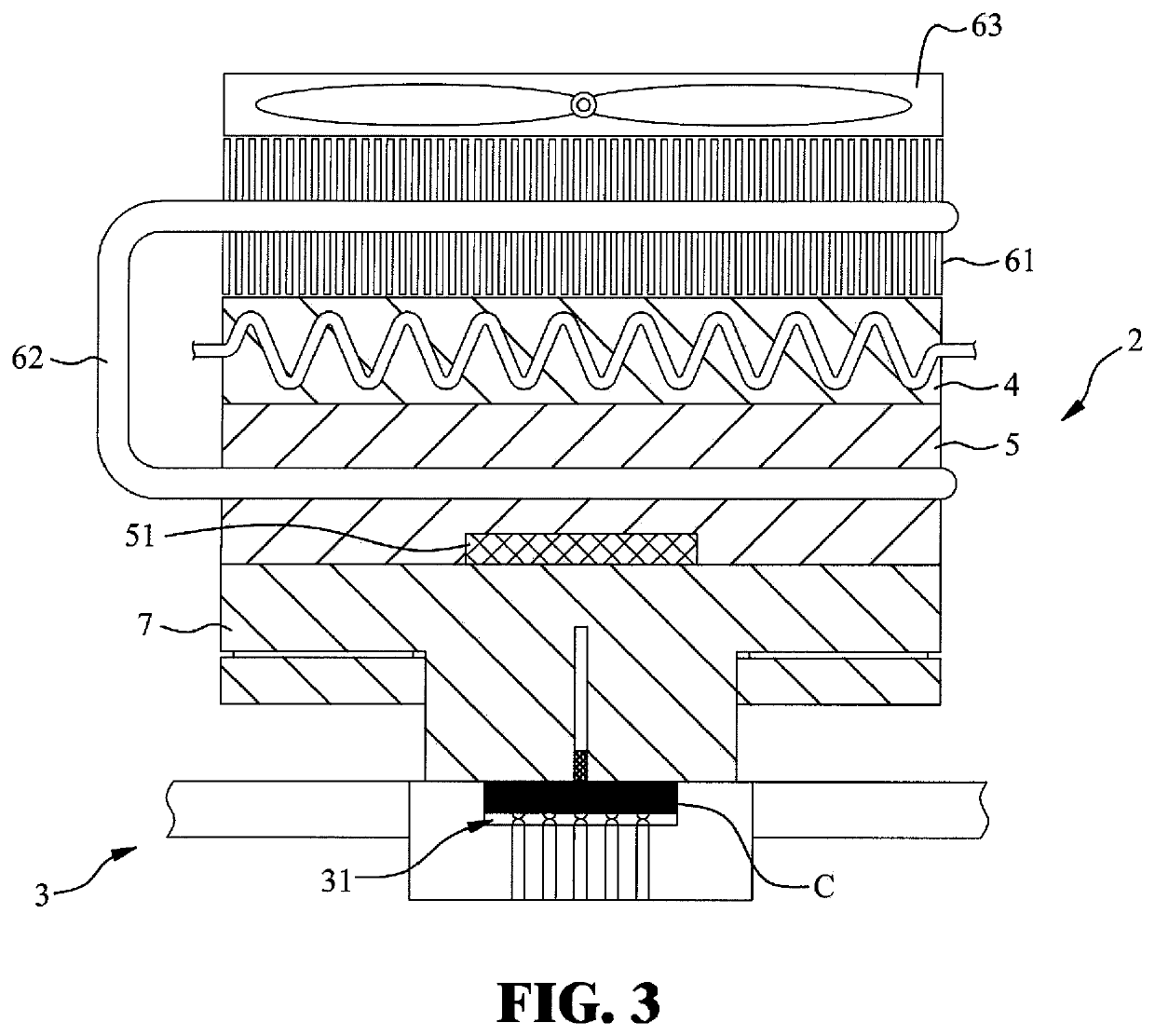 Apparatus and method for a high temperature test and a low temperature test