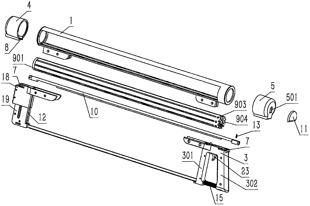 Hand saw with saw blades convenient to replace