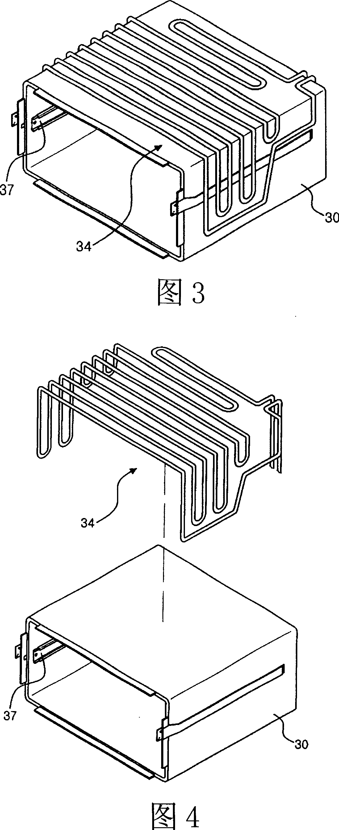 Anti-icing evaporator pipe structure for drawer type kraut refrigerator