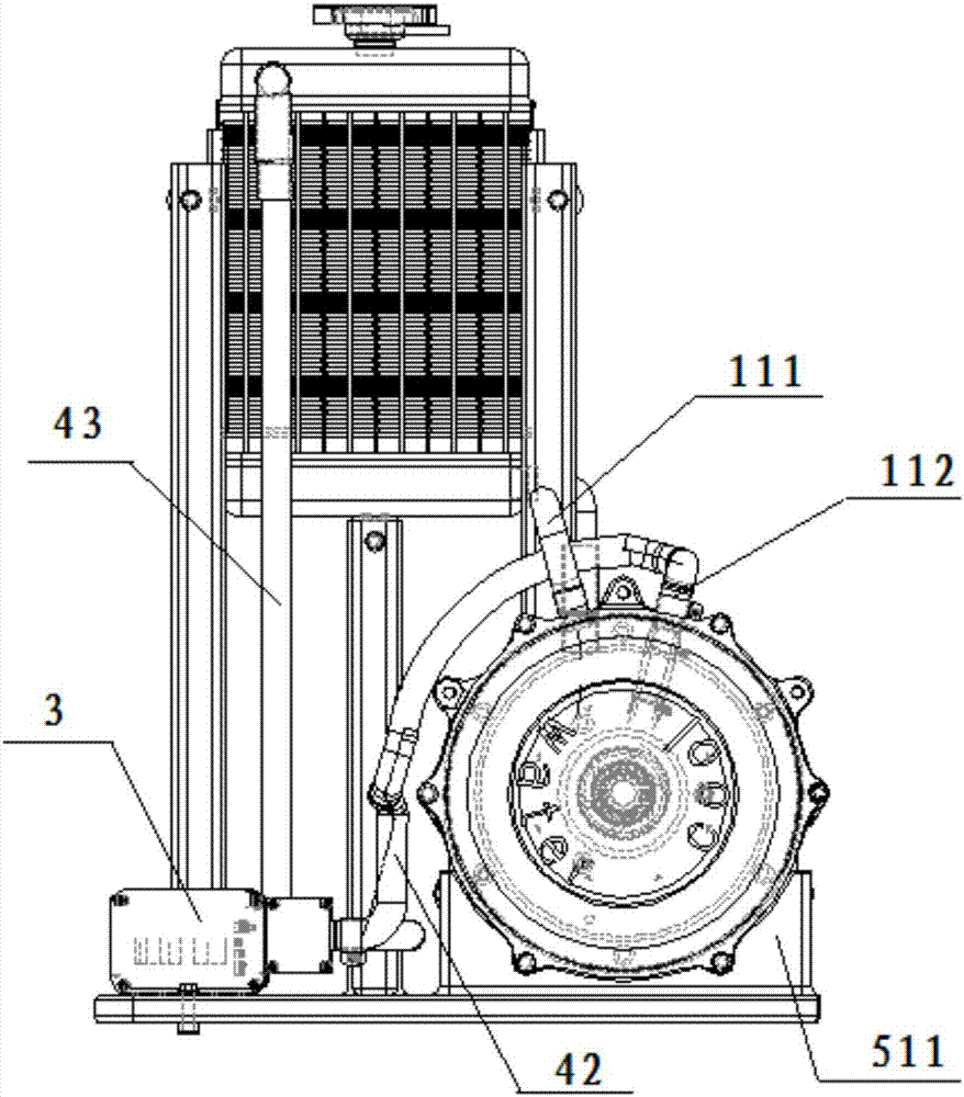 Water cooling device used for electric vehicles