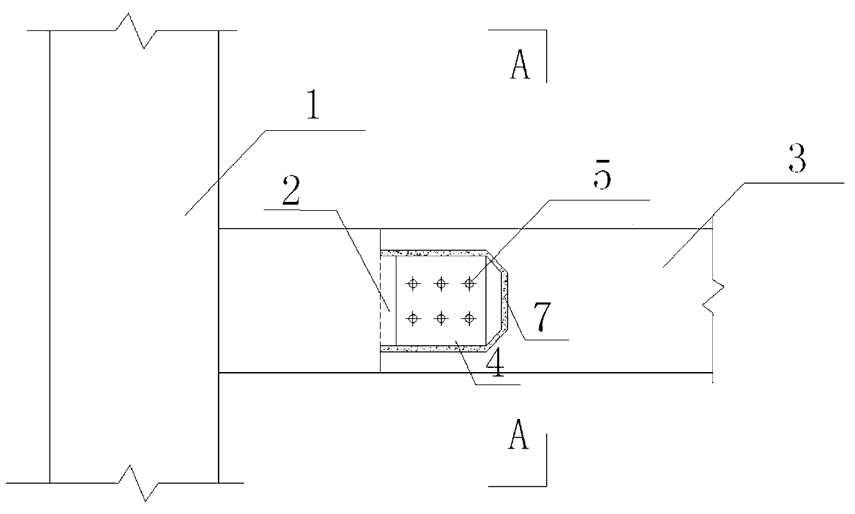 Assembled framework beam-column joint adopting transverse connection and construction method thereof