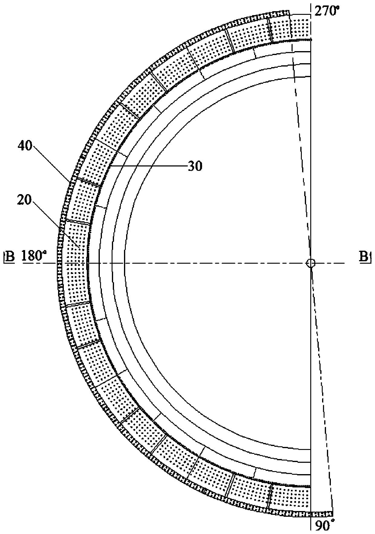 Construction method for passive water tank of nuclear power plant