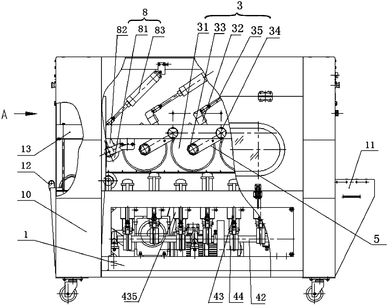 Ham rolling machine