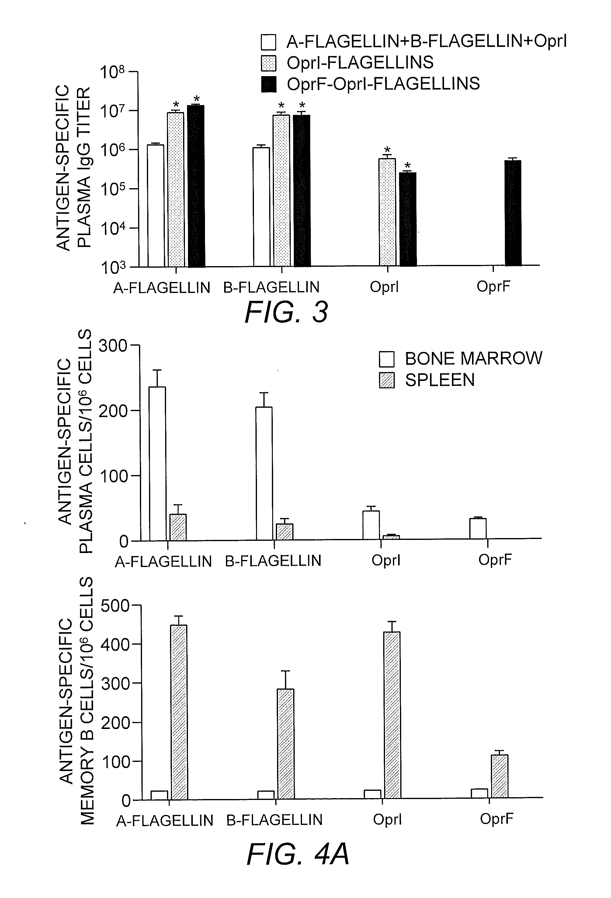 Flagellin fusion proteins and use thereof to induce immune responses against pseudomonas aeruginosa