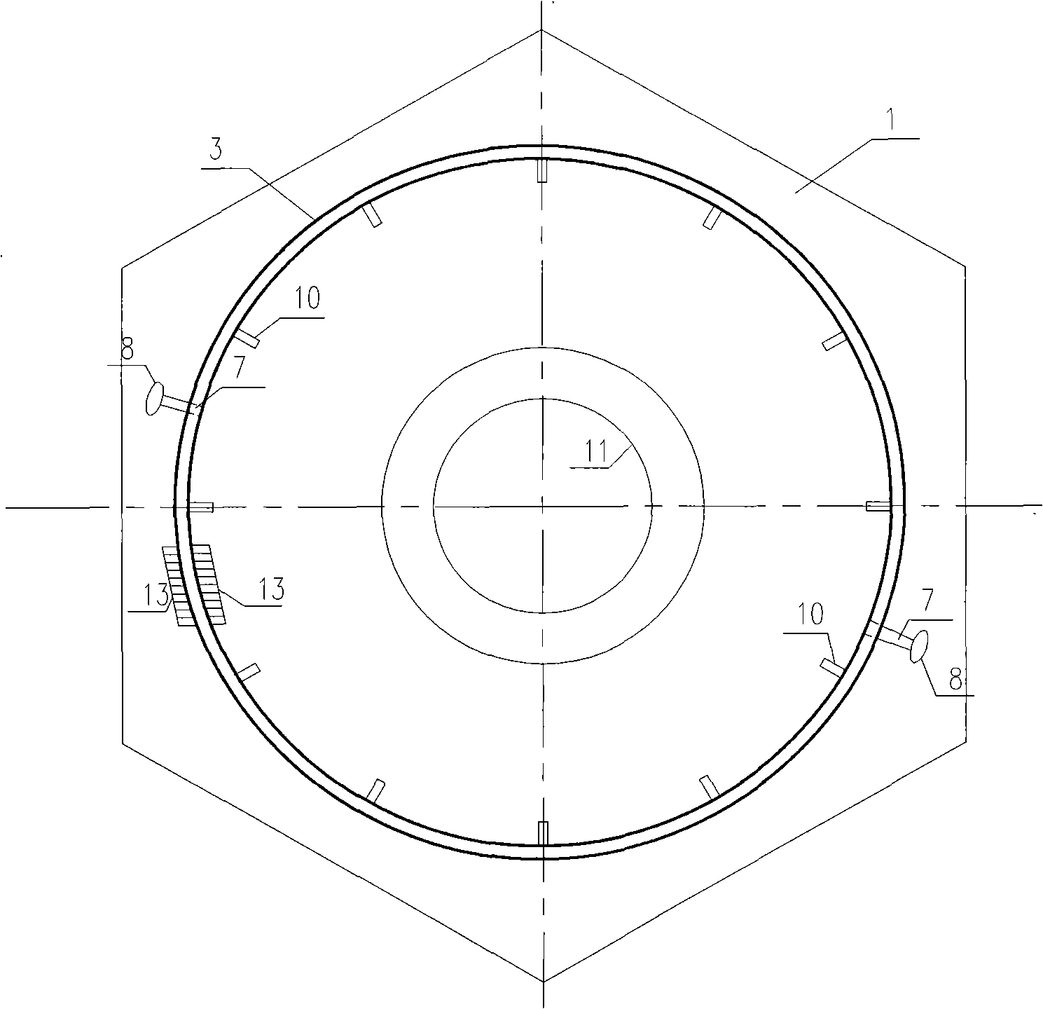 Mudflat wind electric field fan foundation structure