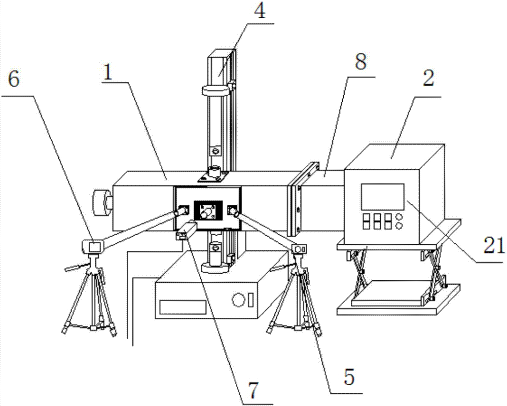 Material performance testing device and material performance testing system