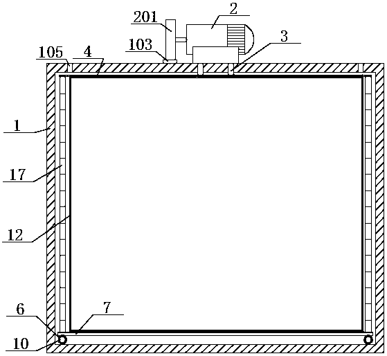 Dust collecting box for sweeping robot