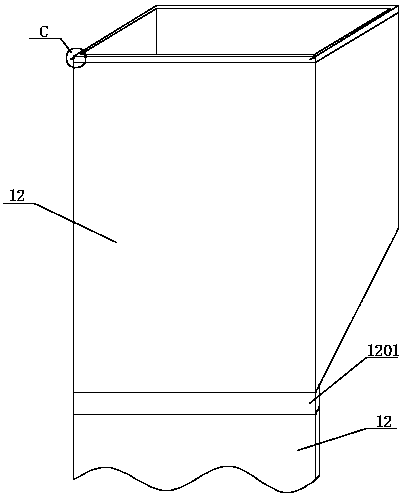 Dust collecting box for sweeping robot