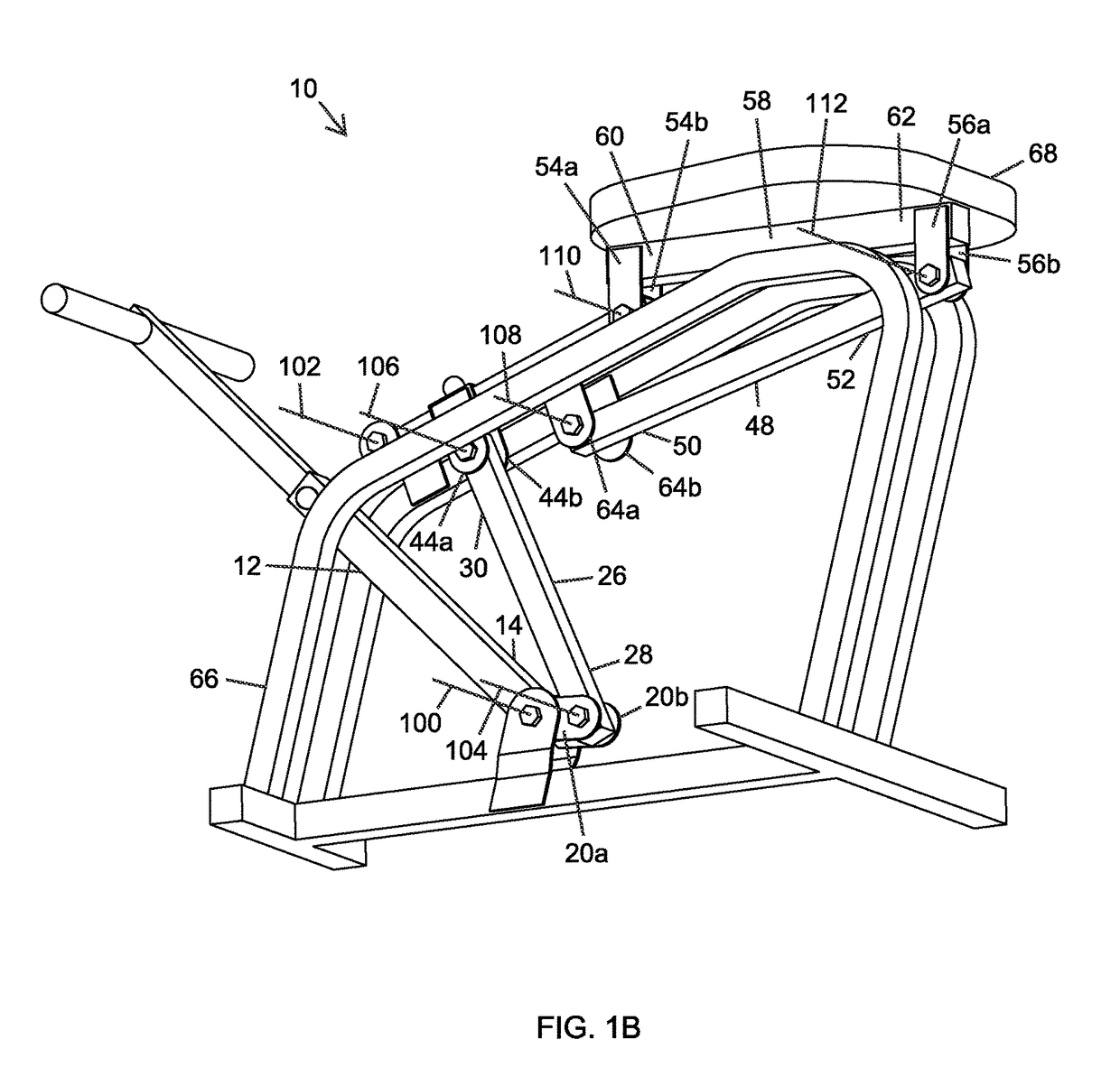 Exercise device utilizing body weight for resistance