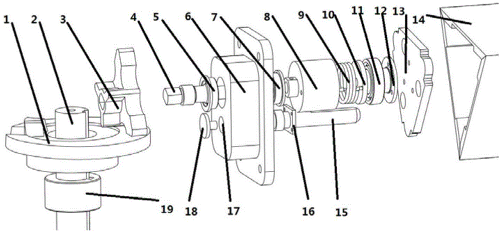 Multifunctional three-face turning blackboard based on cam intermittence motion mechanism